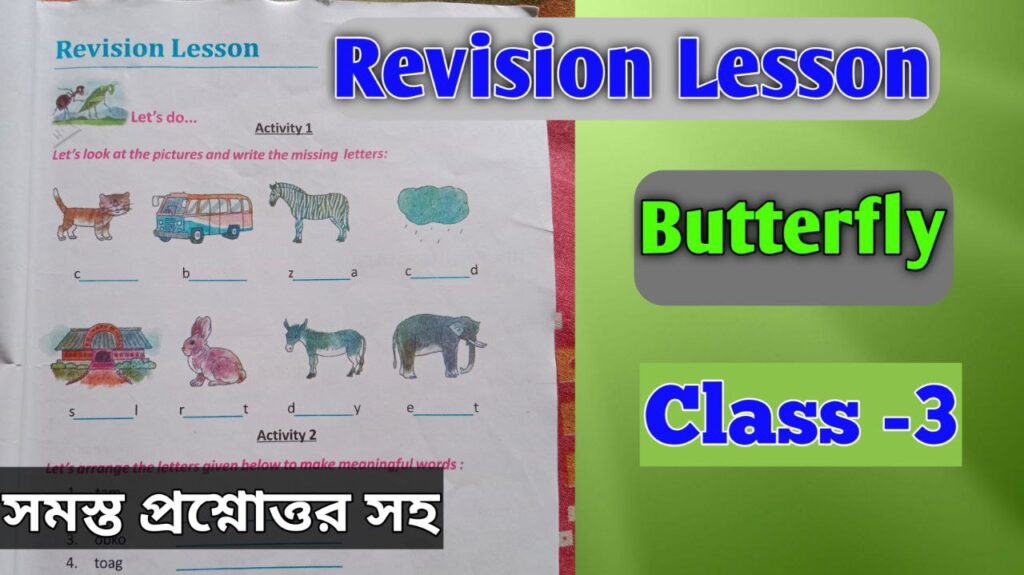 class 3 english revision lesson activity 16